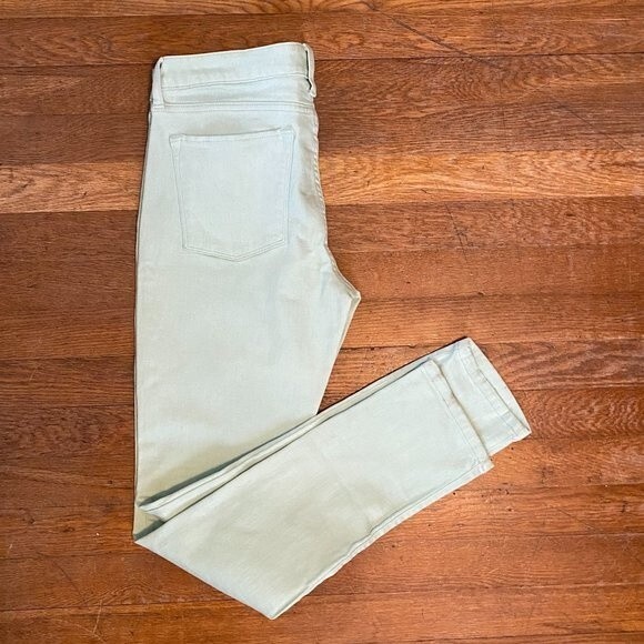 Banana Republic Skinny Fit Lime Green 5 Pocket Women Pants Size 29/8 - Picture 6 of 10